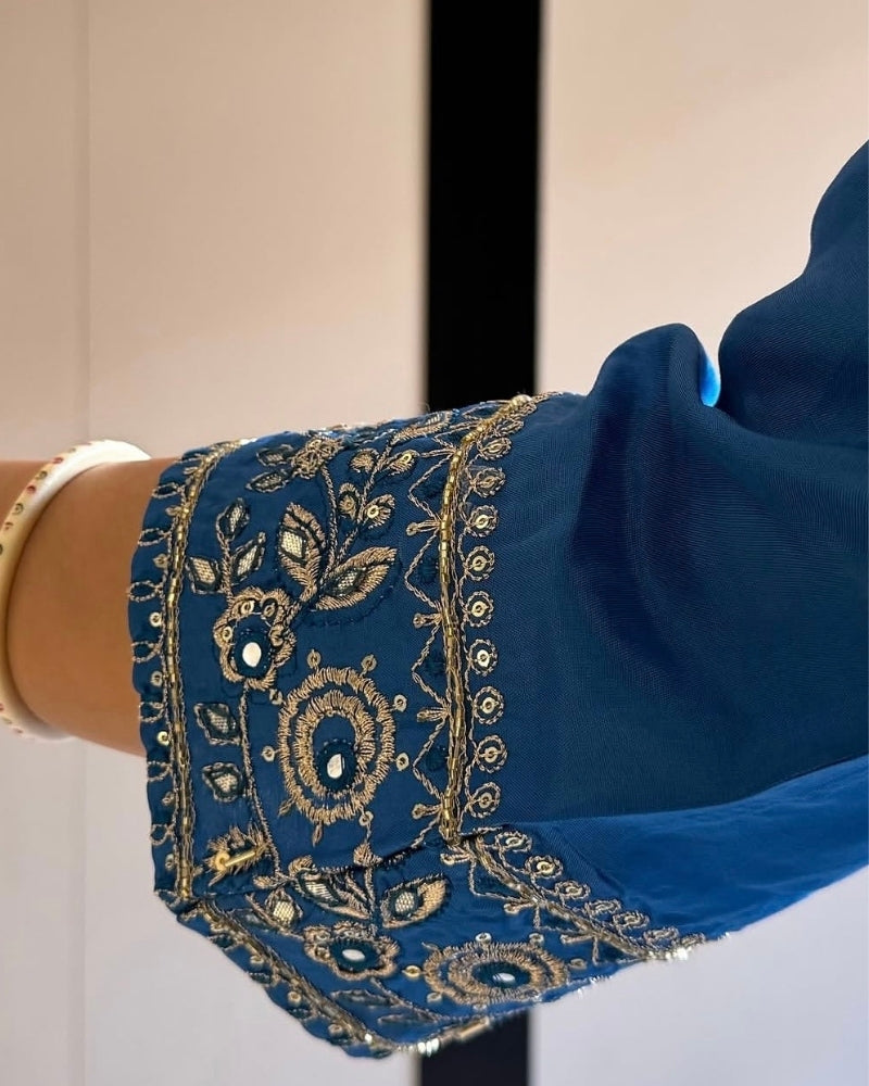 BRIGHT BLUE SUIT SET