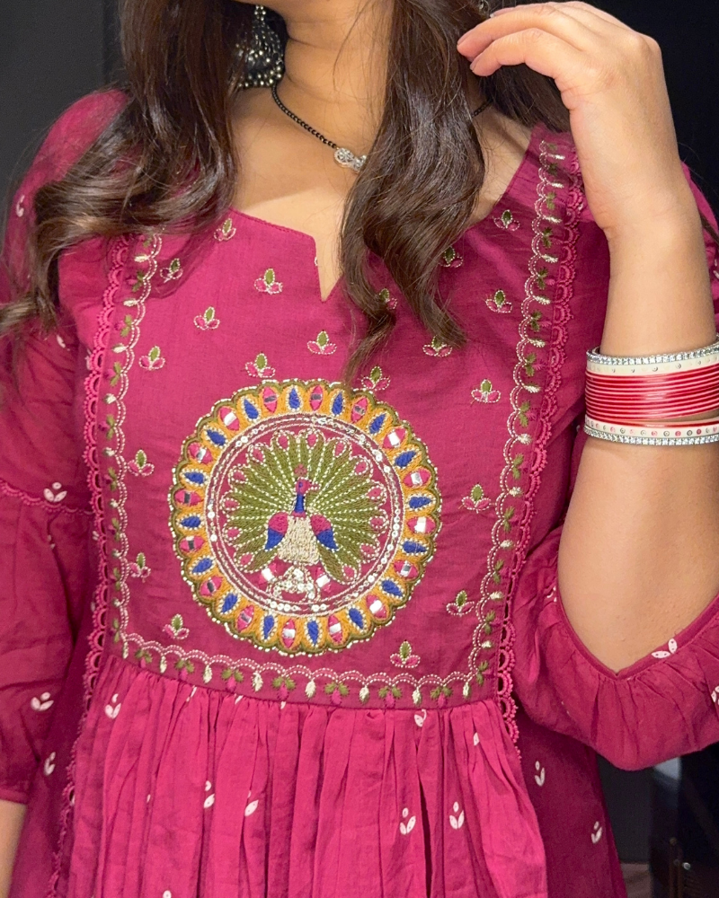 HOT PINK ANARKALI