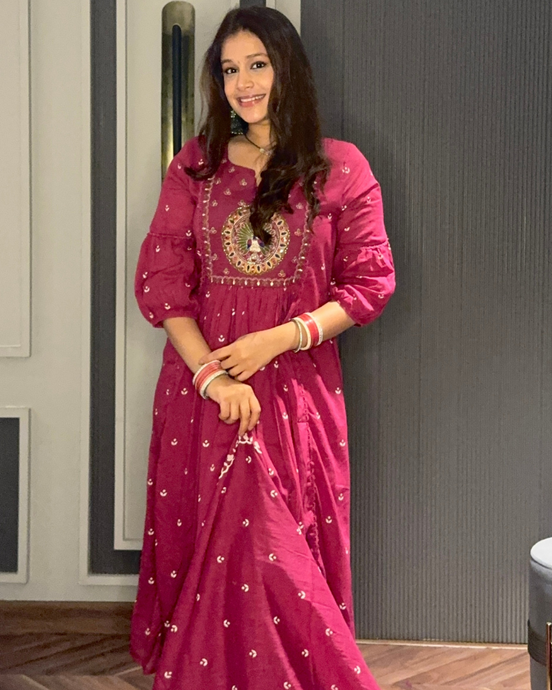 HOT PINK ANARKALI