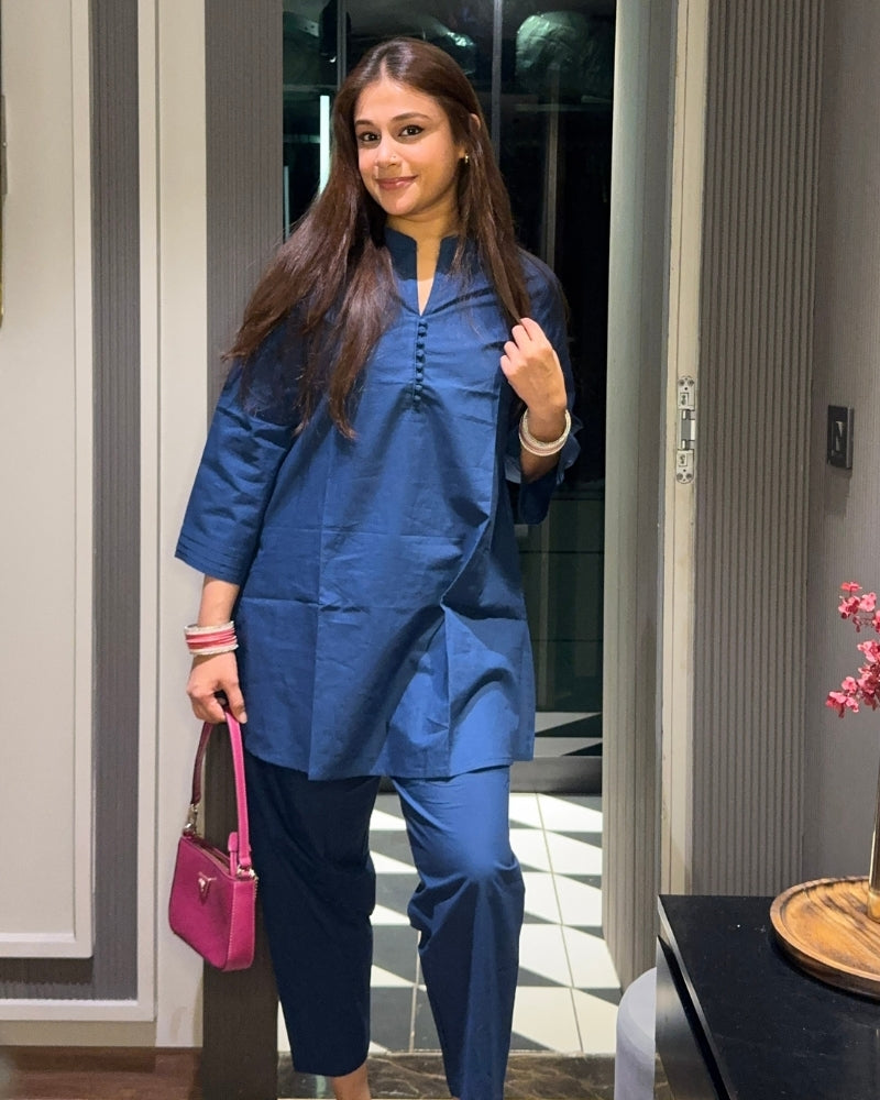 BLUE OVERSIZES CO-ORD
