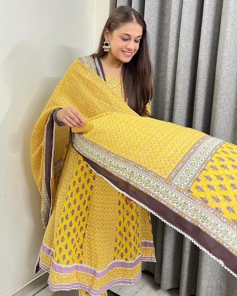 MUSTARD ANARKALI