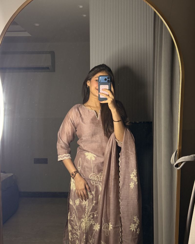 PINK LINEN SUIT SET